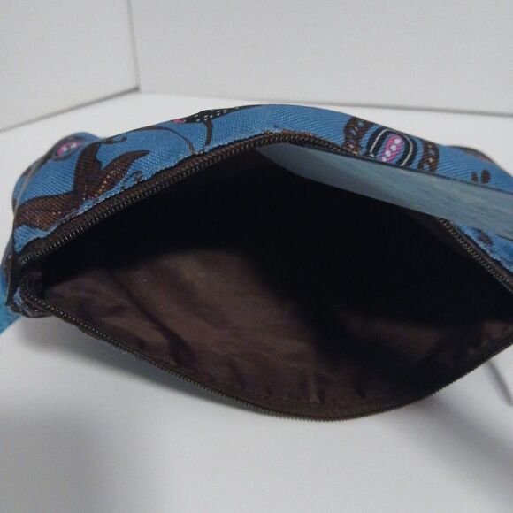 Estée Lauder Blue Paisley Cosmetic Bag – Floral Makeup Pouch – Travel Size - Picture 11 of 11